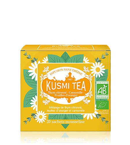Kusmi Tea Tymián, pomerančové květy a heřmánek 20 sáčků, 24 g