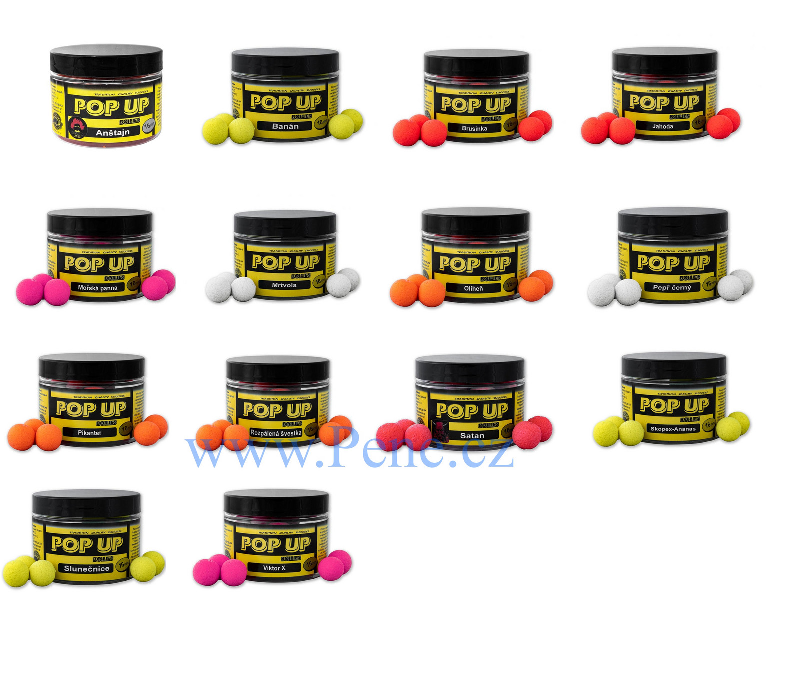 Carp Servis Václavík Boilies POP UP dóza 16 mm / 40g CSV