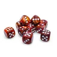 Chessex Dice Set Festive Symphony/White 16mm d6 (12x)
