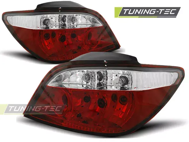 PEUGEOT 307 04.01-07 ČERVENÁ BÍLÁ