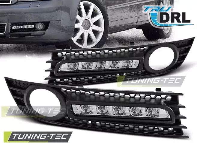 KRYT MLHOVÉHO SVĚTLA LED DRL pasuje na AUDI A4 01-04
