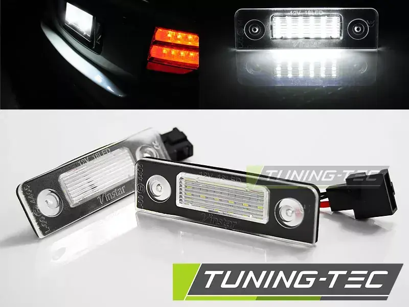 LICENČNÍ LED SVĚTLA pasují na SKODA OCTAVIA 09- / ROOMSTER 06-10 s CANBUS