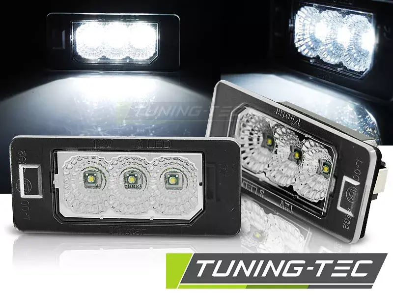 LICENČNÍ LED LIGHTS CLEAR pasuje na BMW E90 / F30 / F32 / E39 / E60 / F10 / X3 / X5 / X6