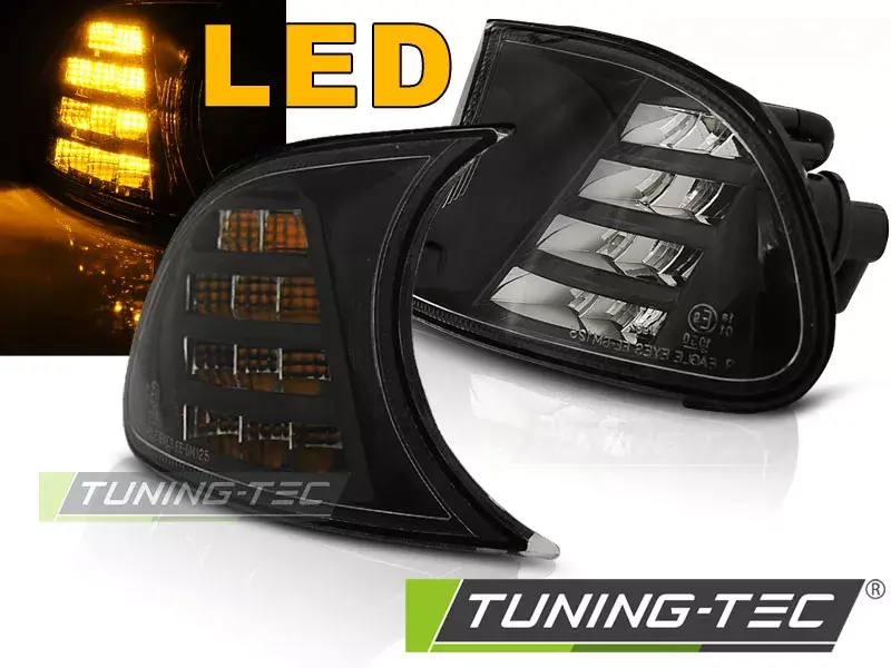 PŘEDNÍ SMĚR ČERNÁ LED pasuje na BMW E46 04.99-08.01 C/C