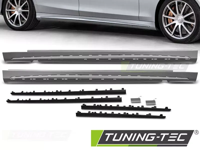 BOČNÍ SPORTOVNÍ ČERNÉ pasují na MERCEDES S-KLASA W222 13-18 DLOUHÁ VERZE