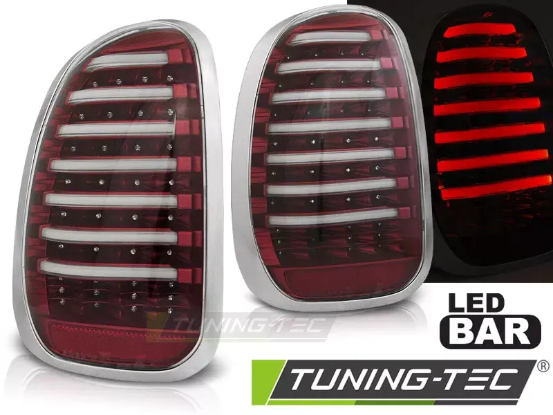 MINI R60 COUNTRYMAN 10-14 ČERVENÁ BÍLÁ LED BAR