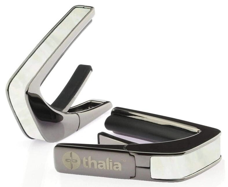 Thalia Shell Collection White MOP Black Chrome