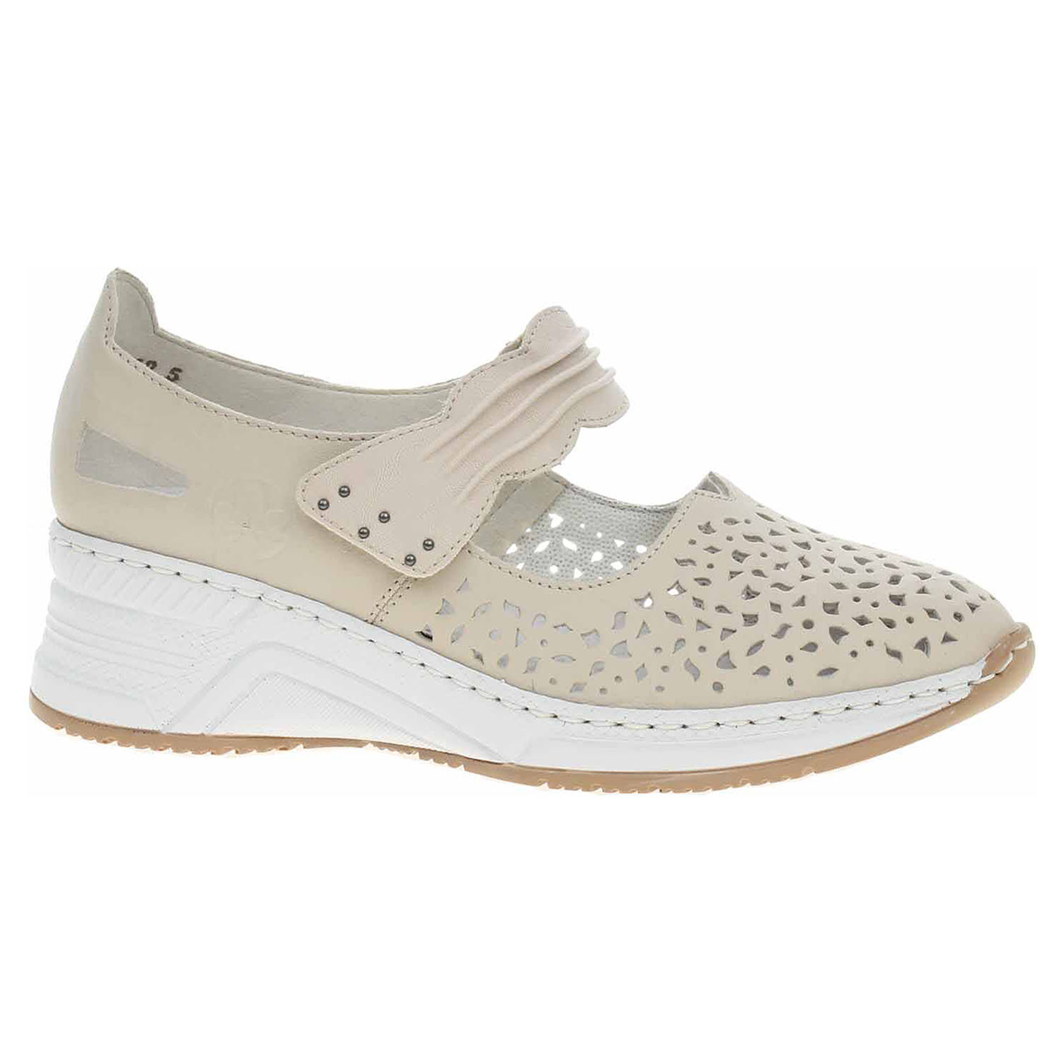 Ecco Dámské baleriny Rieker N4382-60 beige 23301200