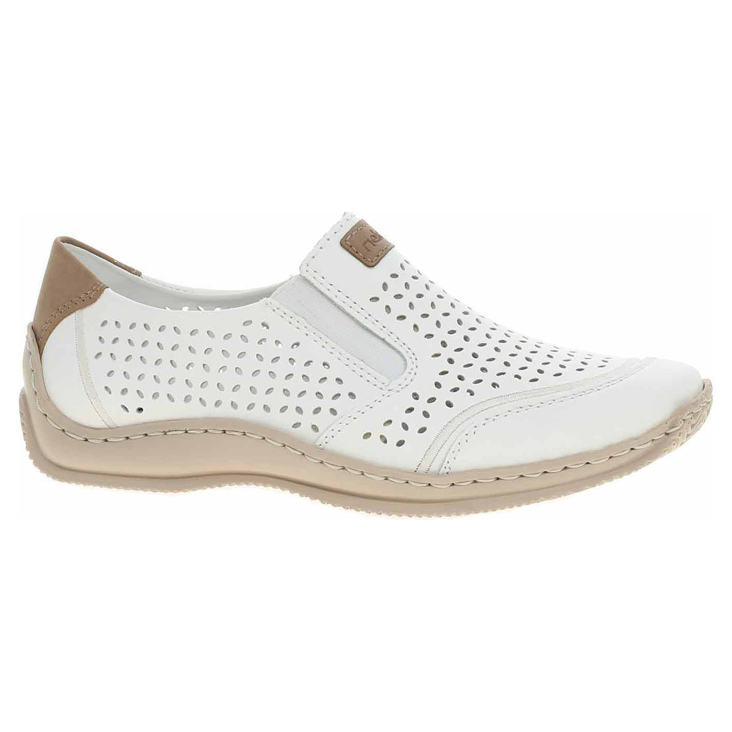 Ecco Dámské mokasiny Rieker L1792-80 weiss 23001121