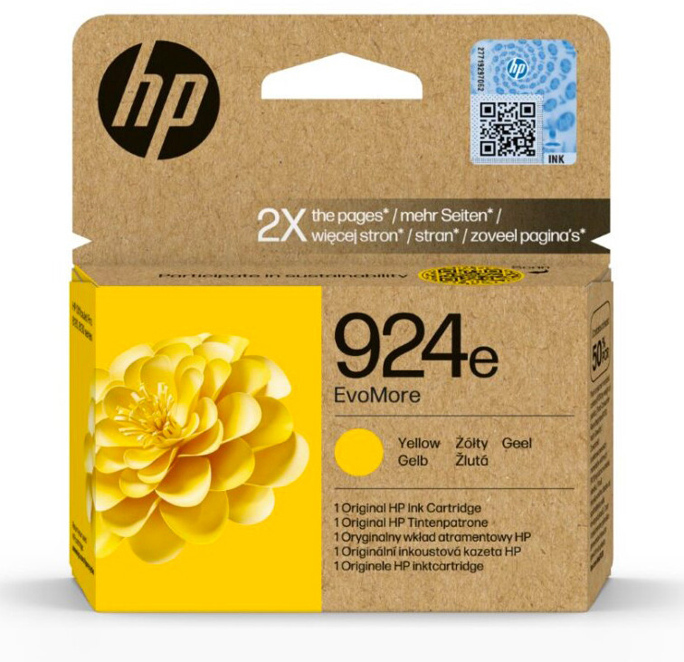 HP 924e 4K0U9NE#CE1 žlutá (yellow) originální cartridge