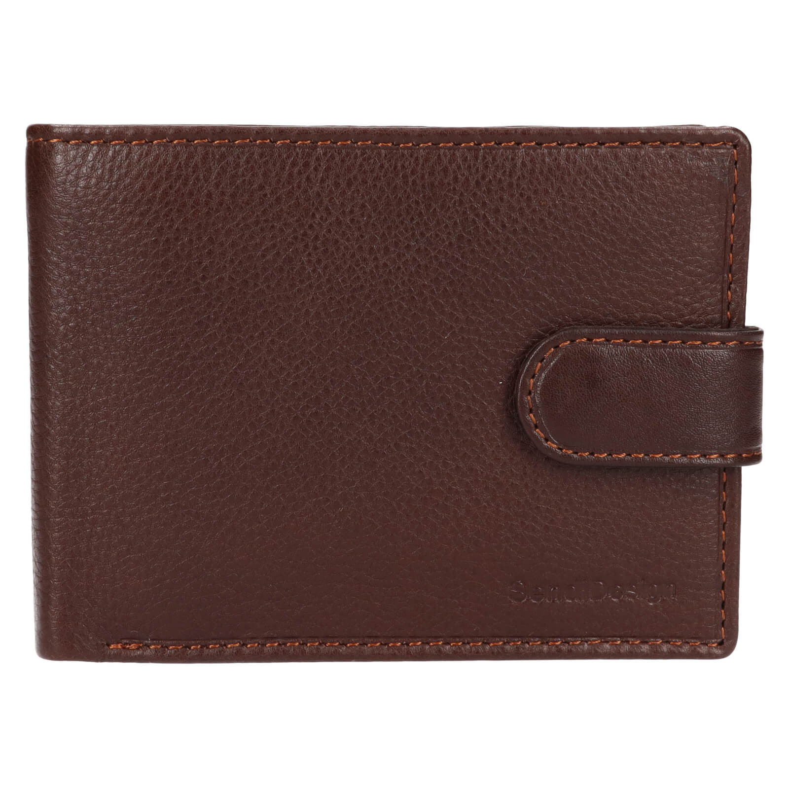 Pánská kožená peněženka SendiDesign Risto - hnědá