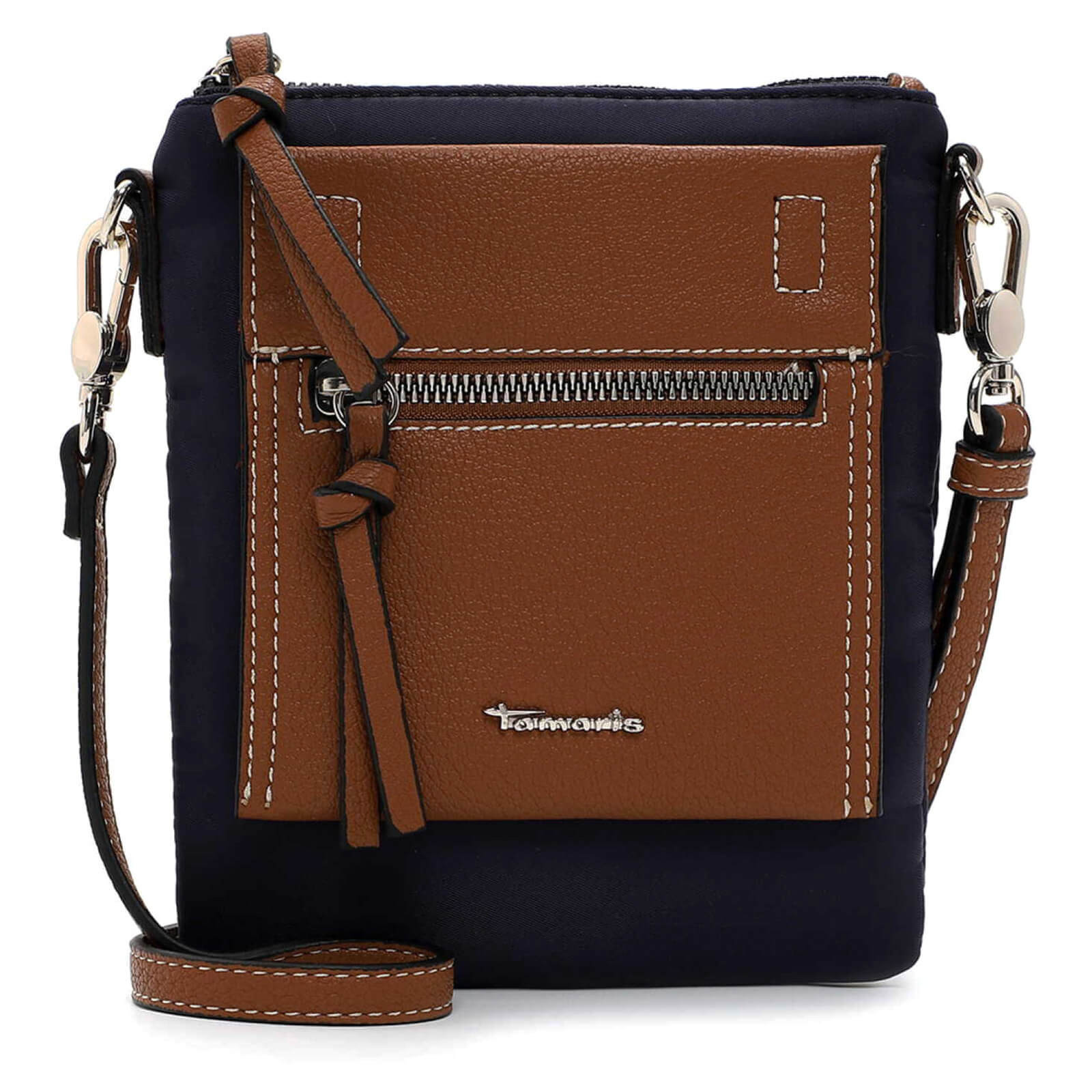 Dámská kabelka na mobil a doklady Tamaris Rikke - modro-hnědá