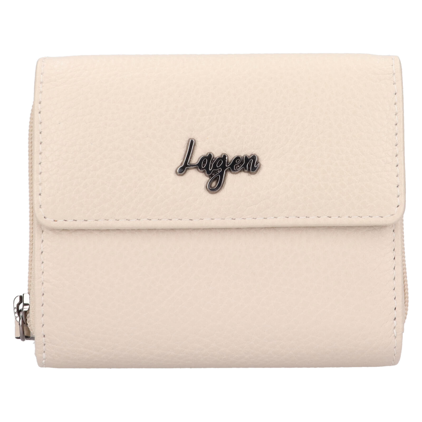 Dámská kožená peněženka Lagen Ellen - krémová