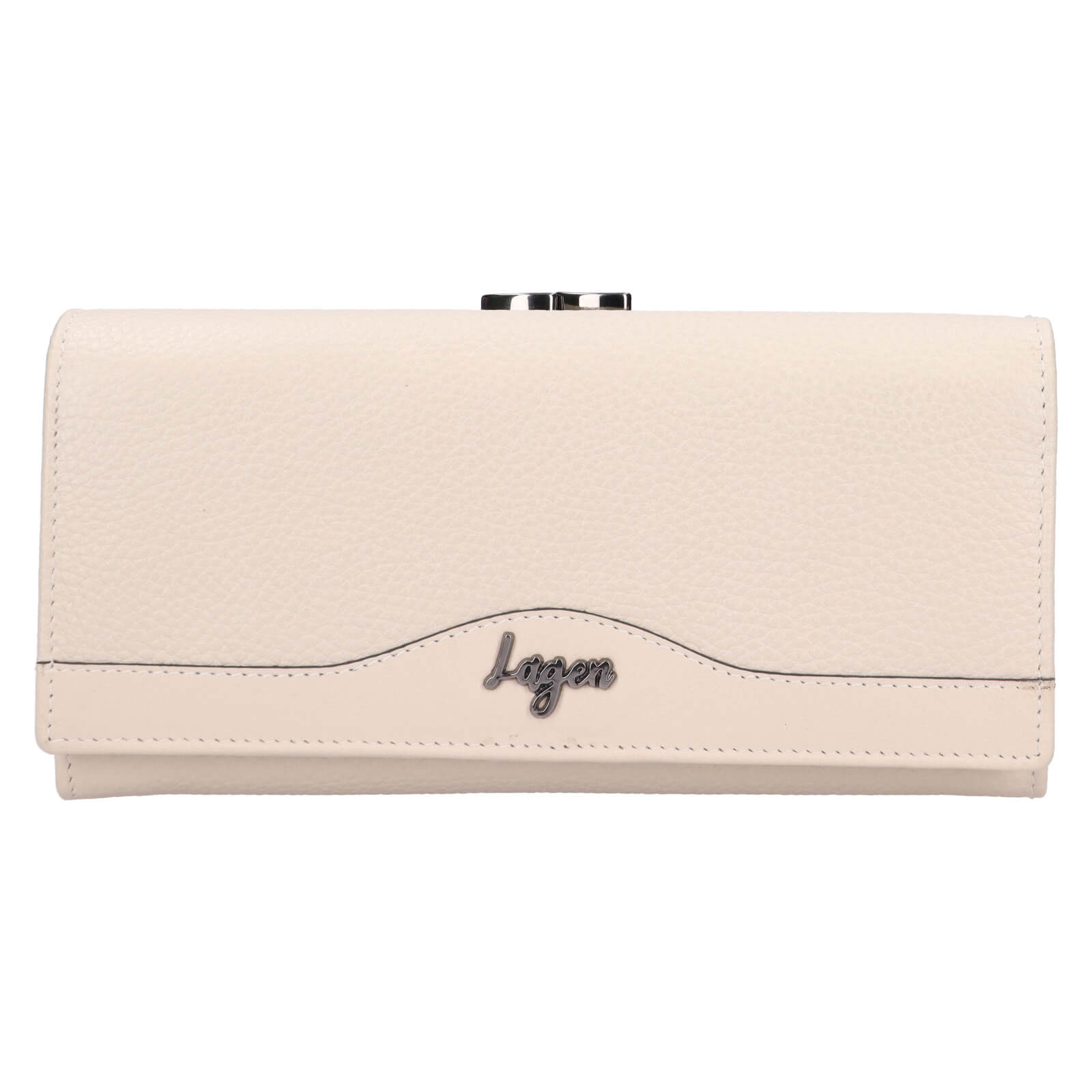 Dámská kožená peněženka Lagen Tove - krémová
