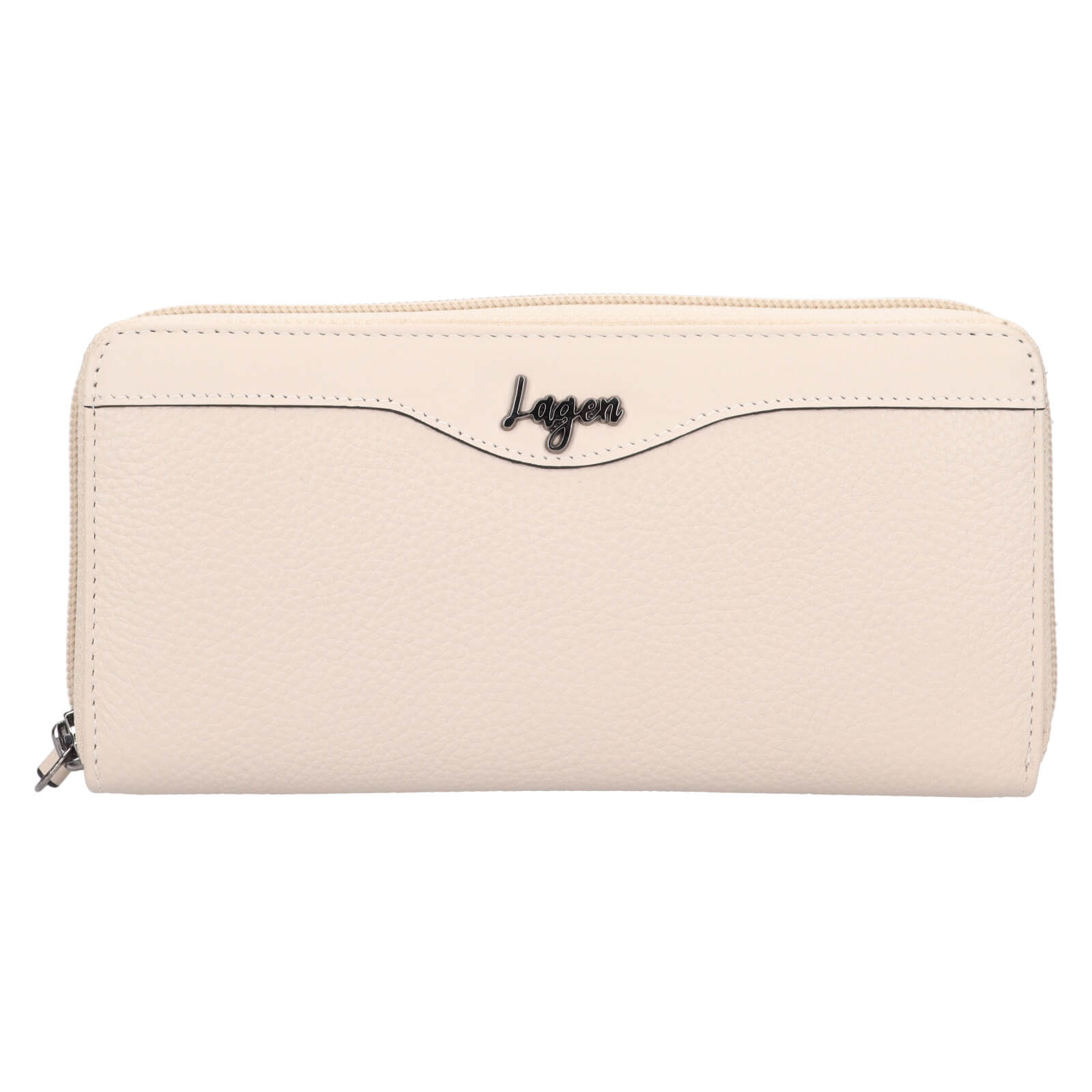 Dámská kožená peněženka Lagen Jeanette - krémová