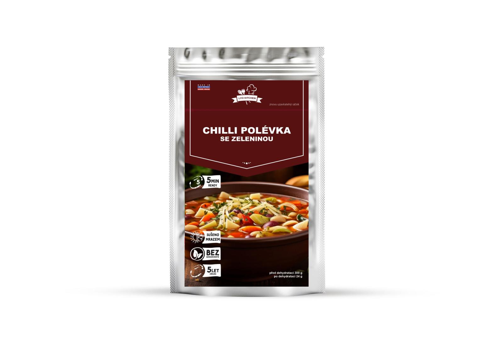 Chilli polévka se zeleninou - FDC mrazem sušené Lyo