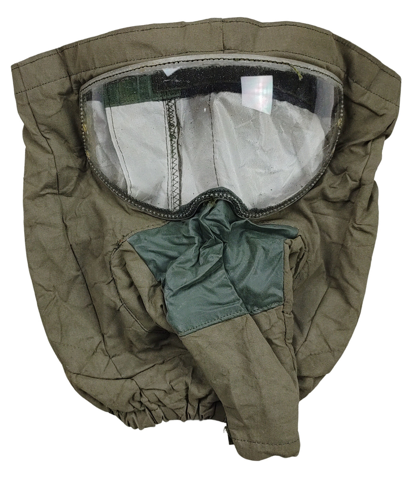 Kapuce s čirým zorníkem pro leteckou helmu s kyslíkovou maskou Holandsko originál