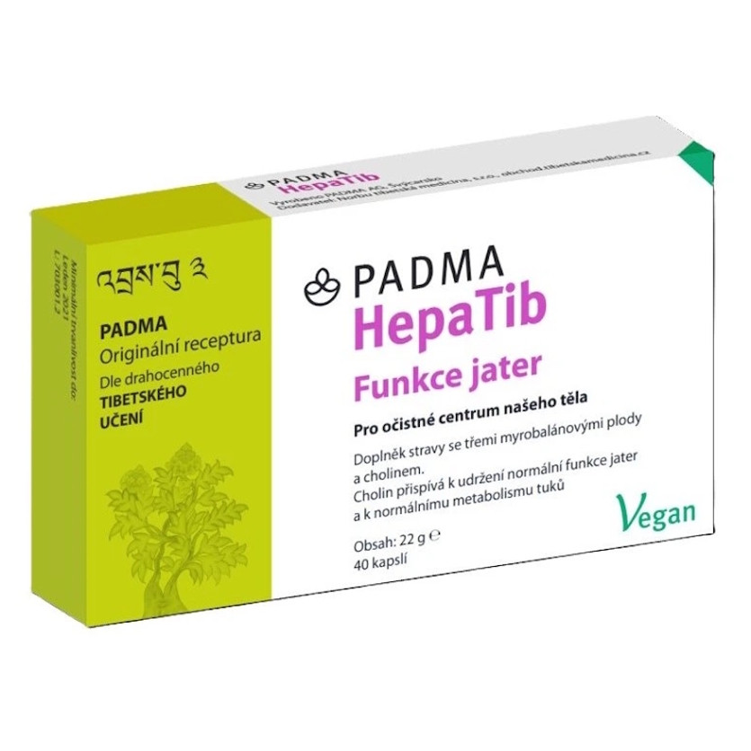 PADMA HepaTib Játra a metabolismus s cholinem 40 kapslí