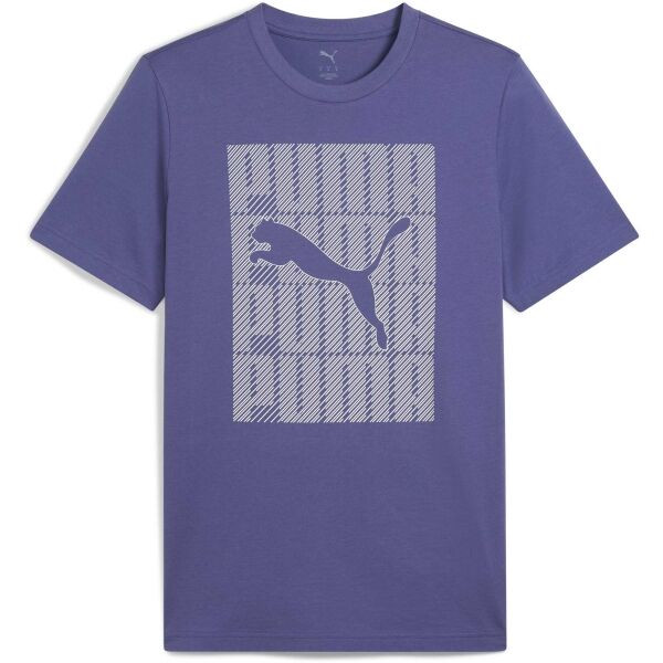 Puma GRAPHIC PUMA WORDING TEE Pánské triko, modrá, velikost
