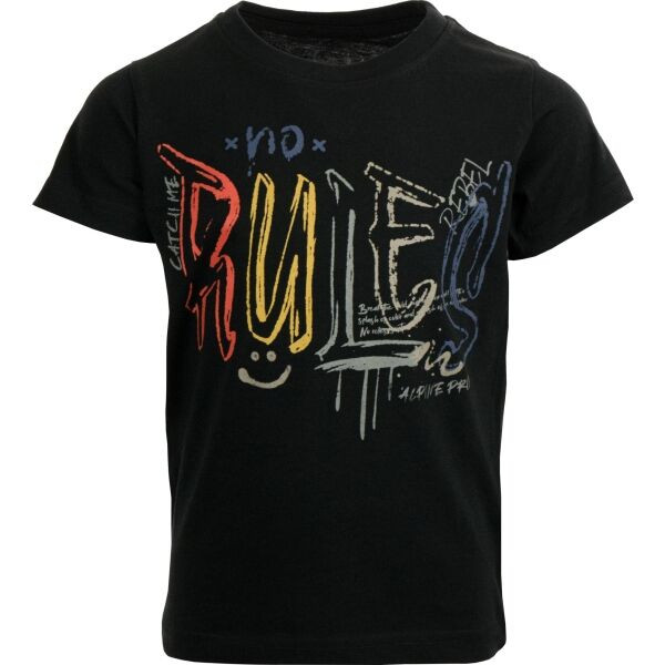 ALPINE PRO DEXO Dětské triko, černá, velikost