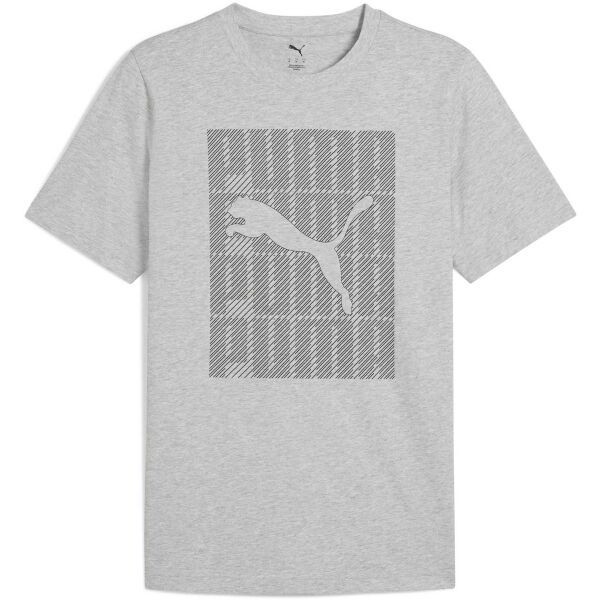 Puma GRAPHIC PUMA WORDING TEE Pánské triko, šedá, velikost