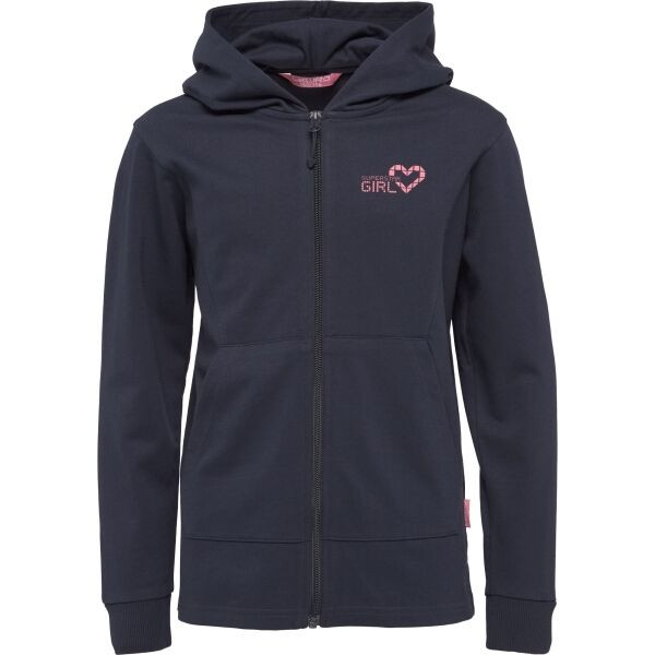 Lewro PADILLA Dívčí mikina s kapucí, tmavě modrá, velikost