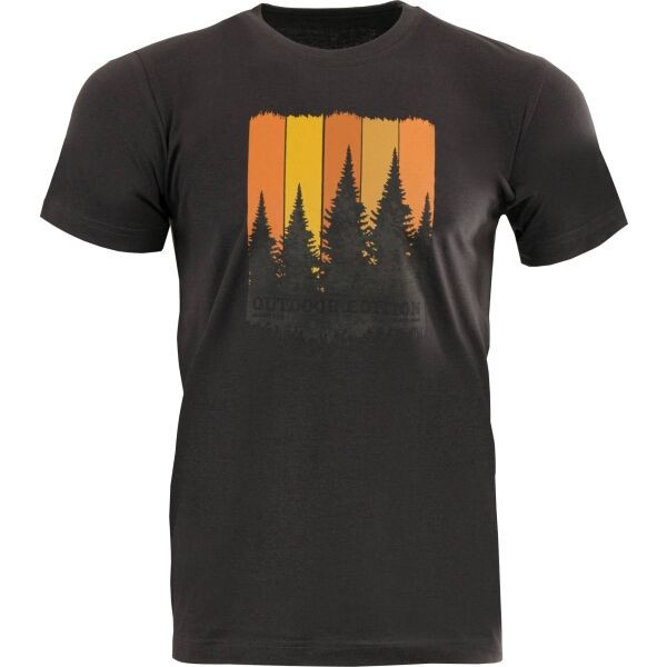 ALPINE PRO MERES Pánské triko, tmavě šedá, velikost