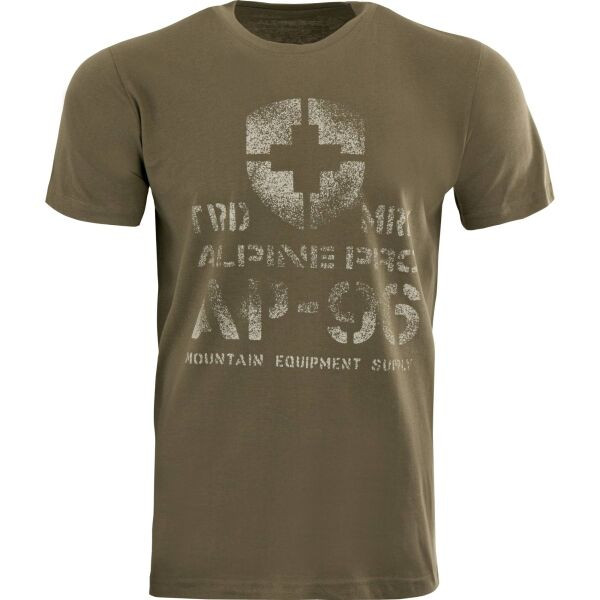 ALPINE PRO MERES Pánské triko, tmavě zelená, velikost