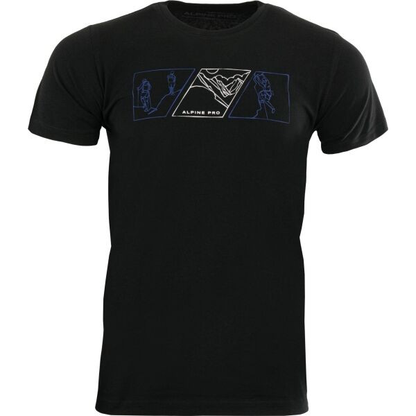ALPINE PRO MERES Pánské triko, černá, velikost