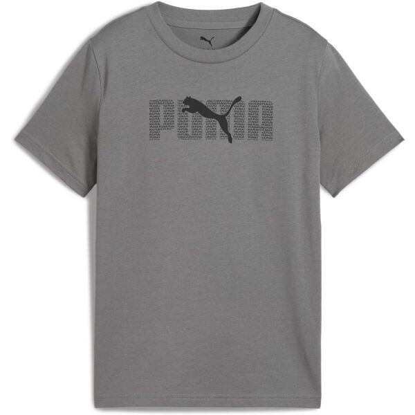 Puma ESSENTIALS LOGO LAB TEE B Chlapecké triko, šedá, velikost