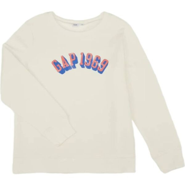 GAP V-SP25 LOGO Dámská mikina, bílá, velikost