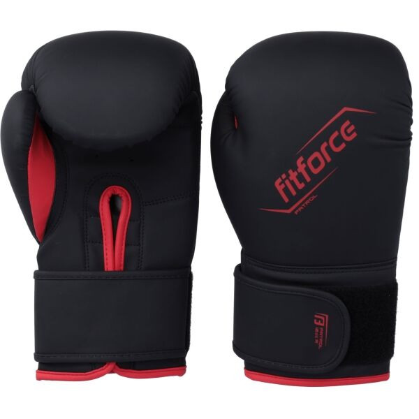 Fitforce PATROL Tréninkové boxerské rukavice, černá, velikost