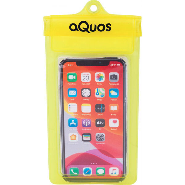 AQUOS PHONE DRY BAG Voděodolné pouzdro na mobil, žlutá, velikost