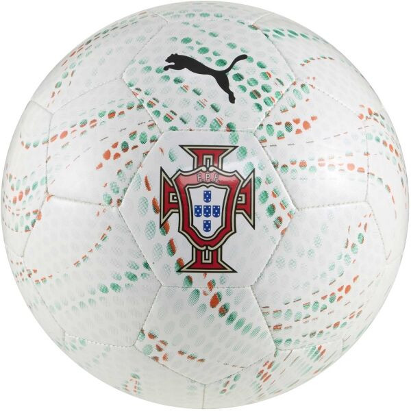 Puma PORTUGAL FAN BALL Fotbalový míč, bílá, velikost