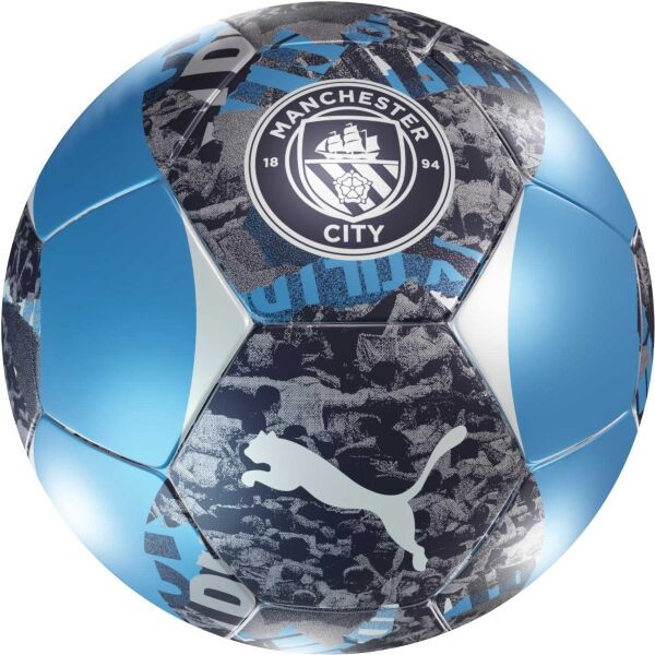 Puma MANCHESTER CITY FC PERMATCH BALL Fotbalový míč, modrá, velikost