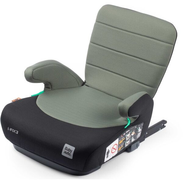 BABYAUTO DOKA iFIX Podsedák se sklopnými zády, zelená, velikost