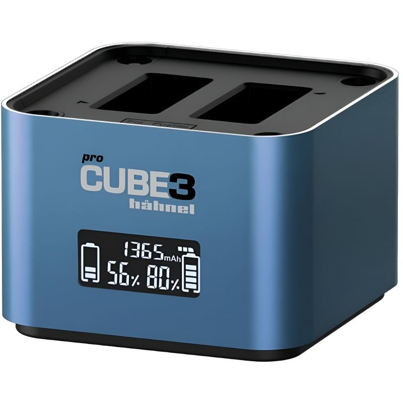 HAHNEL ProCUBE3 nabíječka pro Panasonic DMW-BLC12/BLF19/BLJ31/BLK22 a 4x AA