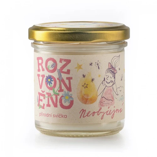 Rozvoněno svíčka bez vůně Neobyčejná (130 ml)