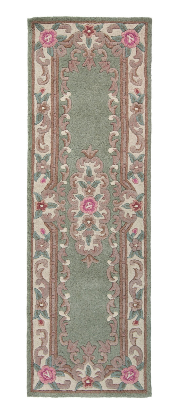 Ručně všívaný běhoun Lotus premium Green - 67x210 cm Flair Rugs koberce