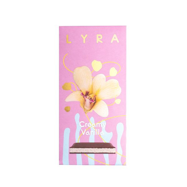 Lyra Creamy Vanilla – Mléčná čokoláda s mléčnou náplní s vanilkovou příchutí