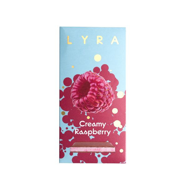 Lyra Creamy Raspberry – Mléčná čokoláda s malinovou náplní