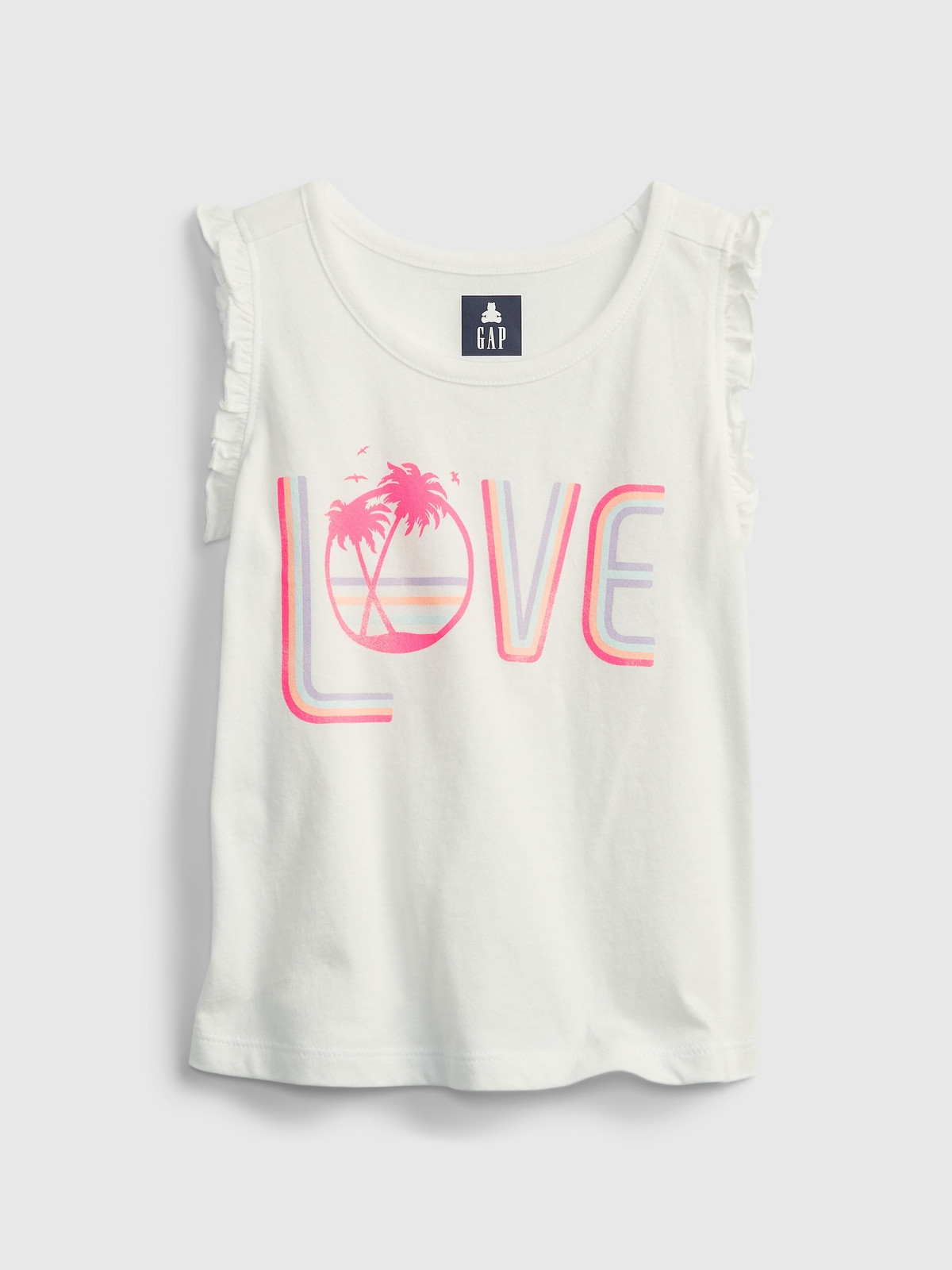 GAP Dětský top 100% organic cotton mix and match graphic tank - Holky