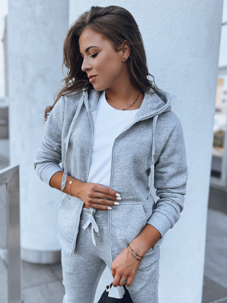 DStreet Dámská mikina VICTORIA světle šedá