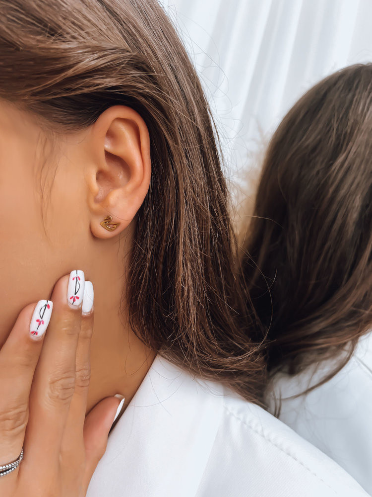 Dámské náušnice DELICATE Barva zlatá DSTREET