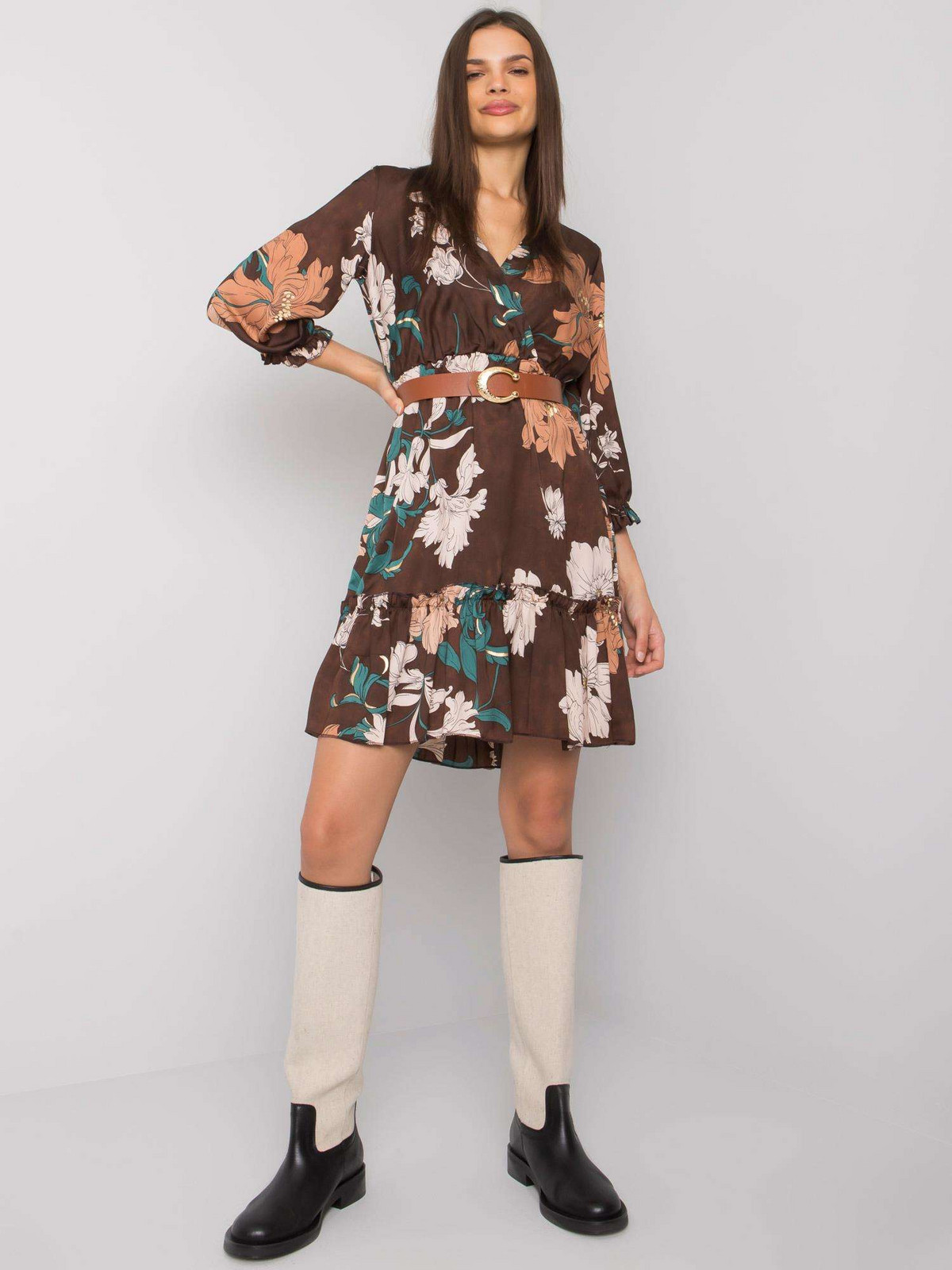 Dress-LC-SK-22K-3039.51P-brown