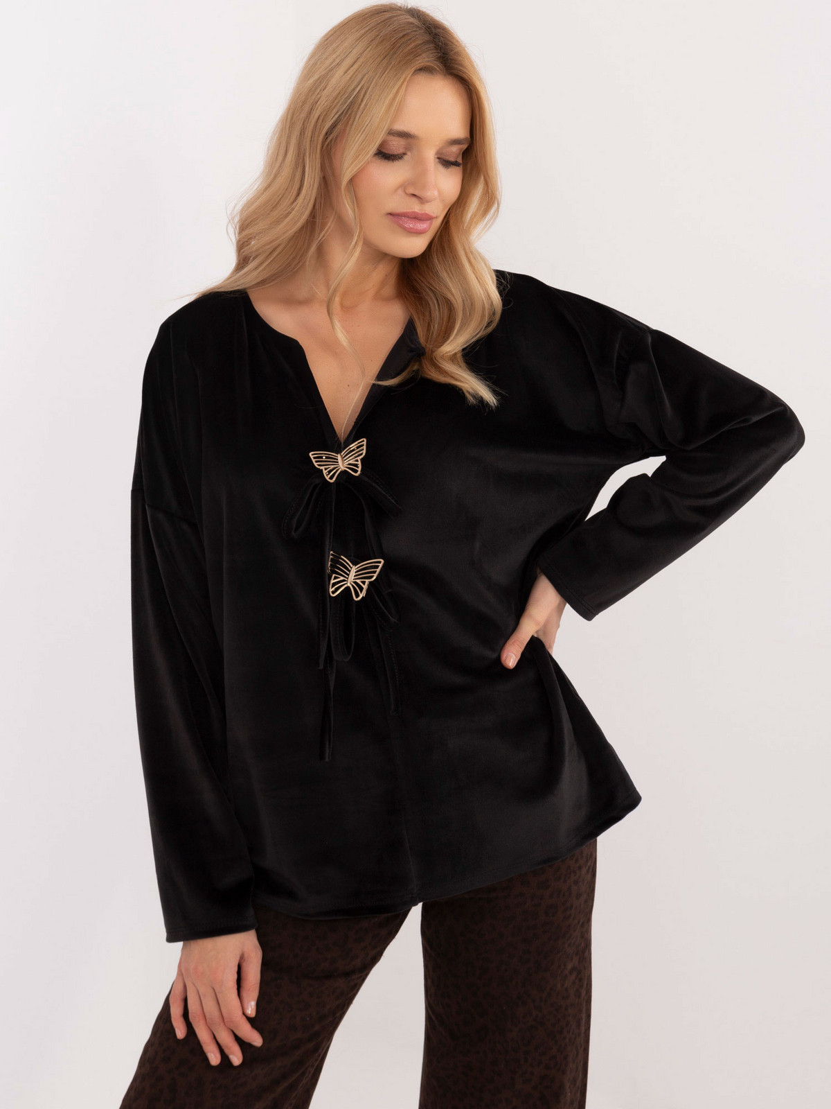 Blouse-DHJ-BZ-19916.03P-black