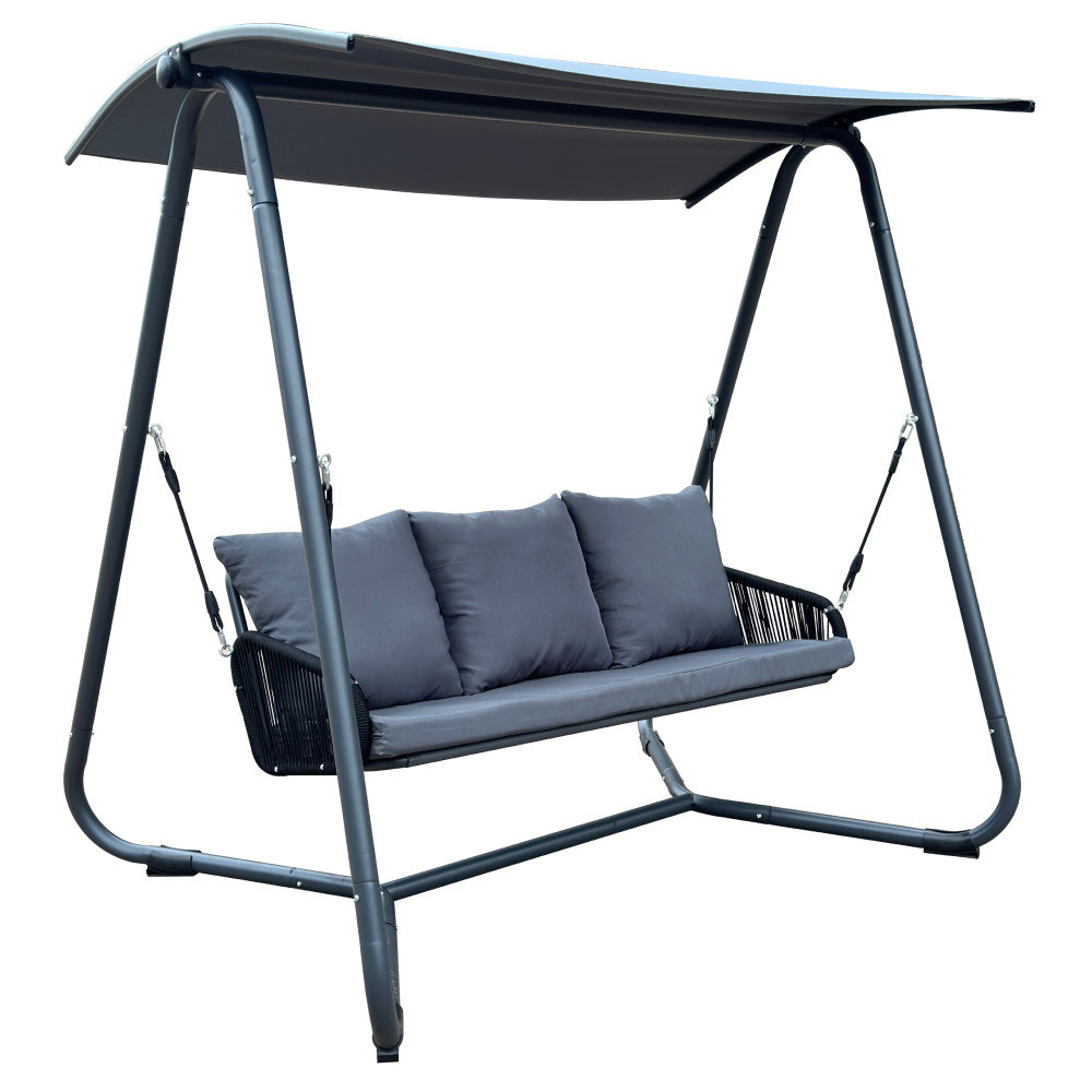 Kondela Zahradní houpačka, šedá/tmavě šedá, JAIRA