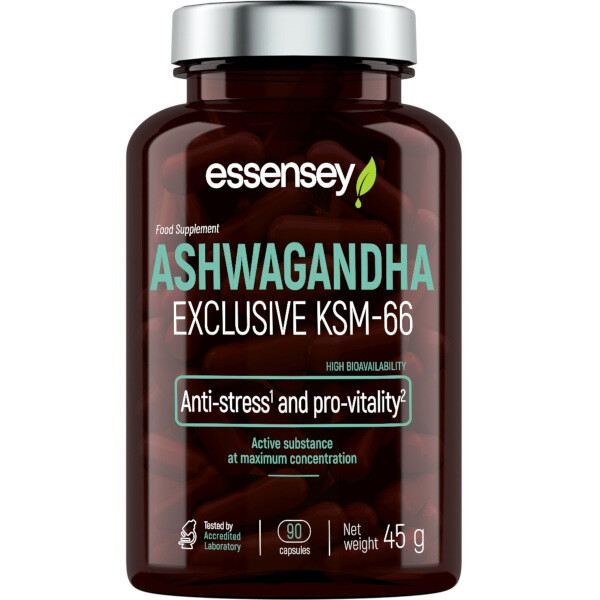 Trec Nutrition ESSENSEY Ashwagandha Exclusive KSM-66 - 90 kapslí