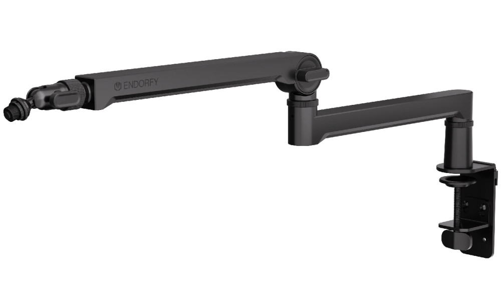 Endorfy rameno na mikrofon Broadcast Low Profile Boom Arm / 360st. rotace / kulová hlava / černý, EY0A009