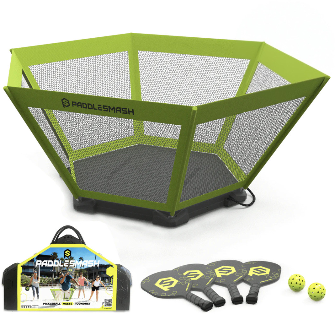 Sportivemotion PaddleSmash sada 4 rakety, herní pole, 2 míčky